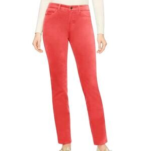NWT Talbots Coral Stretch Velveteen Straight Leg Pant